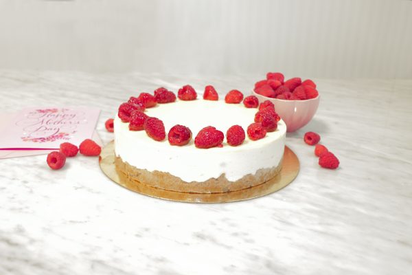 No Bake Lemon Raspberry Cheesecake