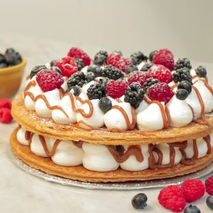Salted Cararmel Vanilla Bean Millefeuille