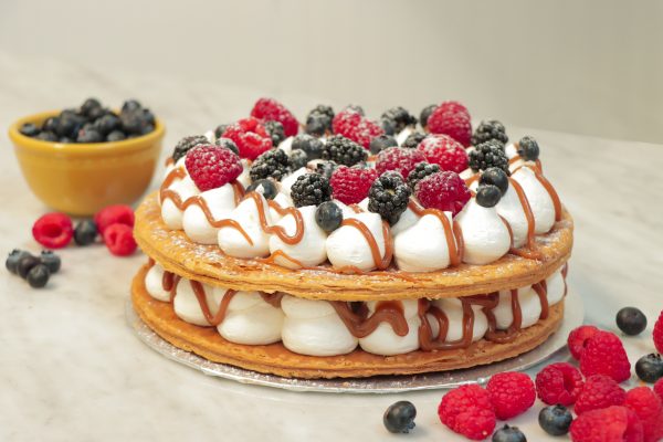 Salted Cararmel Vanilla Bean Millefeuille
