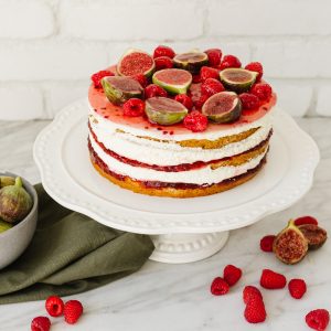 Gâteau figues framboises mascarpone (Fig Raspberry Mascarpone)