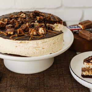 Gâteau au fromage Snickers sans cuisson (Snickers No Bake Cheesecake)