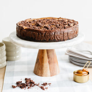 Gâteau au fromage chocolat-caramel (fête des pères)